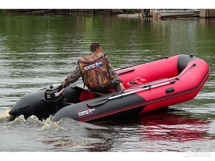 Лодка hunter boat 360 красная