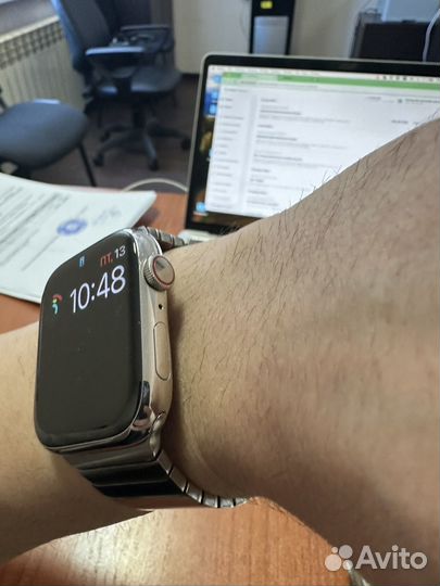 Часы apple watch 9 45mm steel