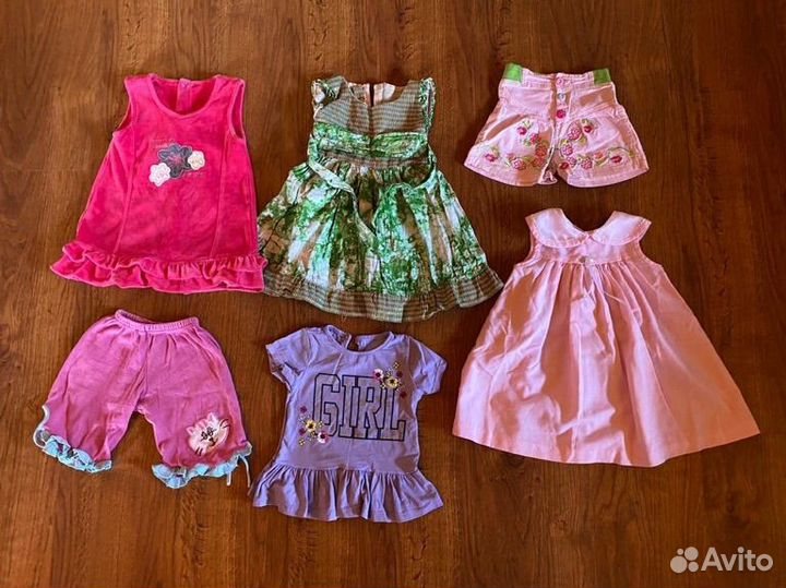 Одежда пакетом для девочки 68 74