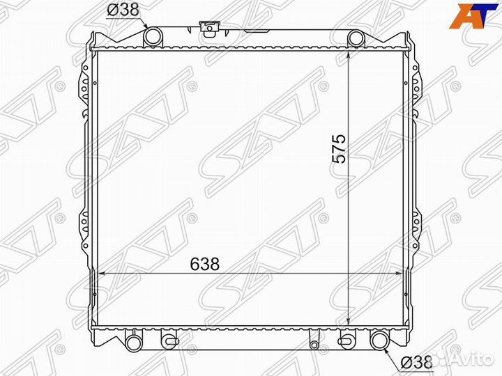 Радиатор toyota land cruiser prado/surf/4-runner K