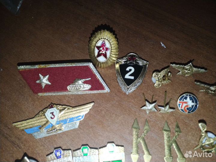 Значки СССР разные, кадетские, звезды