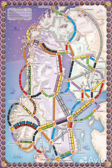 Настольная игра Ticket To Ride: Северные страны