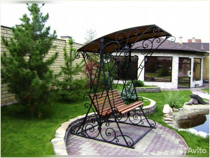 Качели кованые