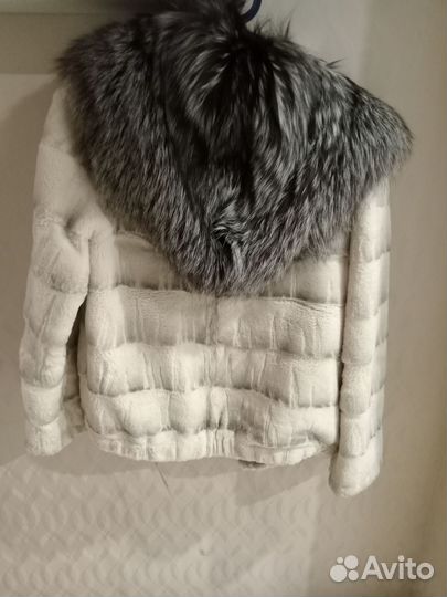 Шуба из стриженного бобра