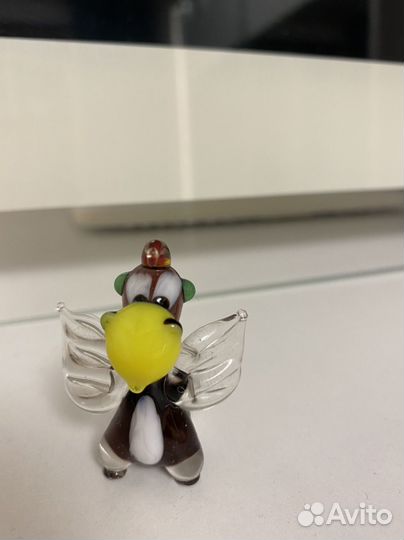 Фигурки стеклянные лев и дракон