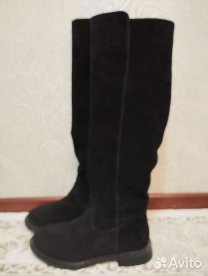 Сапоги женские зимние замшевые 40
