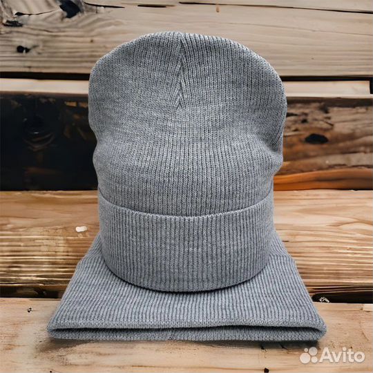 Комплект шапка и снуд зимний для мальчика