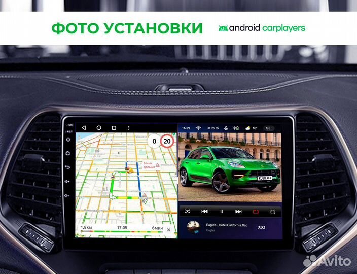 Штатная магнитола на android для Jeep