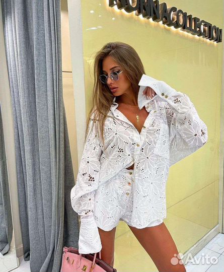 Костюм с шортами шитье 2 цвета