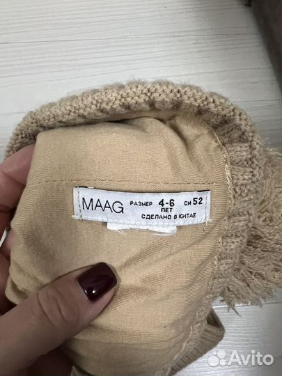 Шапка и снуд Maag 4-5 лет новые