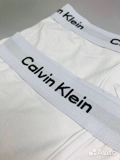 Трусы мужские белые Calvin Klein