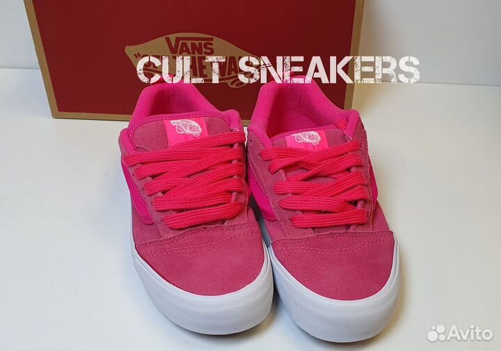 Vans knu skool pink дутыши