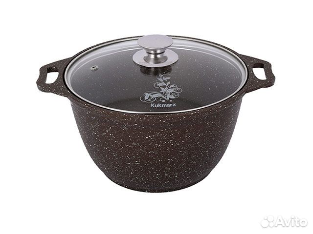 Кастрюля с антипригарным покрытием со стеклянной