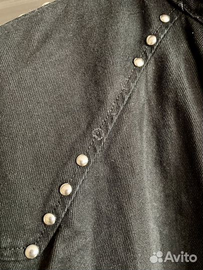 Джинсовая куртка-рубашка Zara женская S