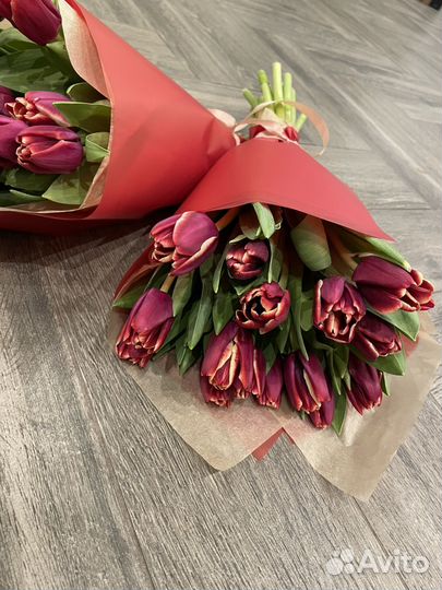 Тюльпаны букеты, поштучно