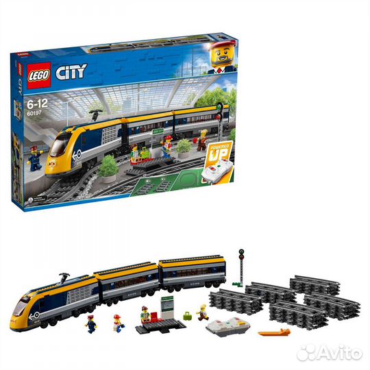 Lego city пассажирский поезд на пульте оригинал