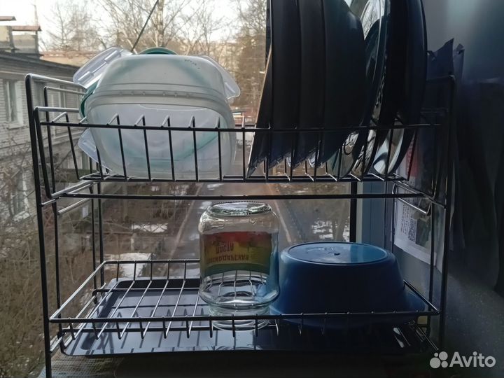 Сушилка для посуды настольная как новая