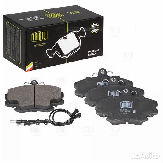 Trialli PF 4395 Колодки тормозные дисковые перед