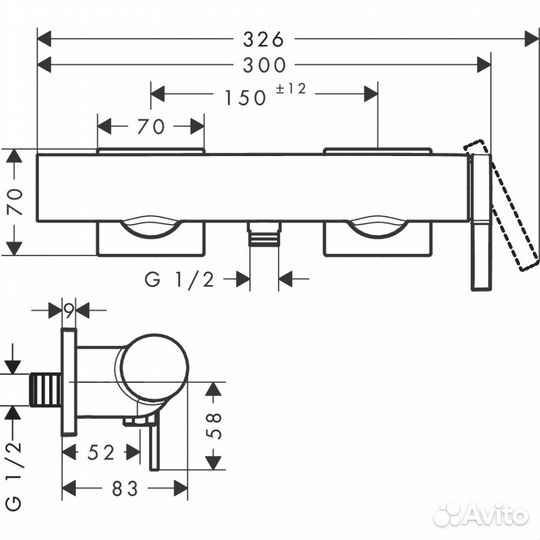 Hansgrohe Tecturis E Смеситель 73620670