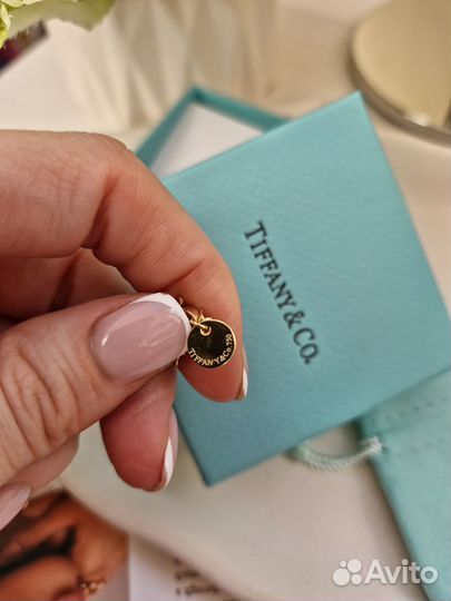 Tiffany тиффани браслет розовое сердце цв золото