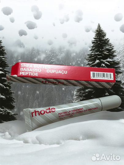 Тинт для губ rhode peppermint glaze новогодний