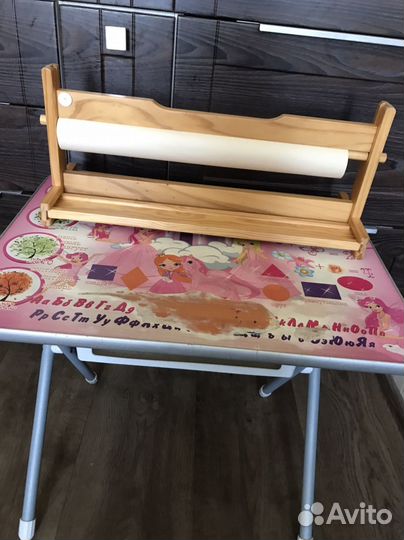 Детский стол + стул + подставка для бумаги Икея