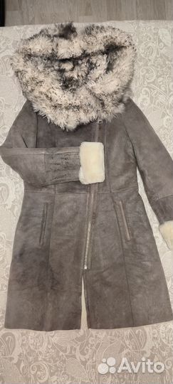 Дубленка натуральная женская 46 размер
