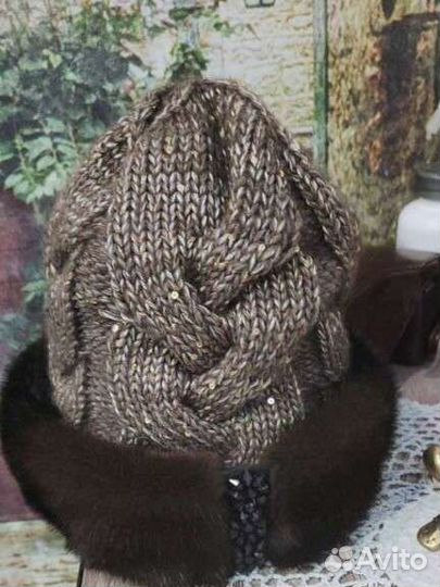 Шапка норка + снуд