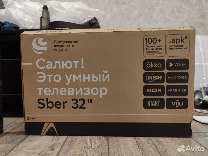 Телевизор Sber SDX-55U4010B, 55