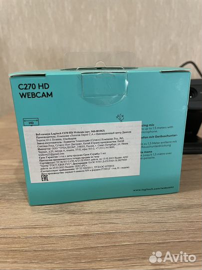 Веб камера Logitech c270