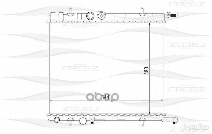 Радиатор citroen Berlingo/C4/Xsara/Picasso 96