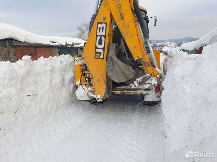 Услуги экскаватора-погрузчика JCB