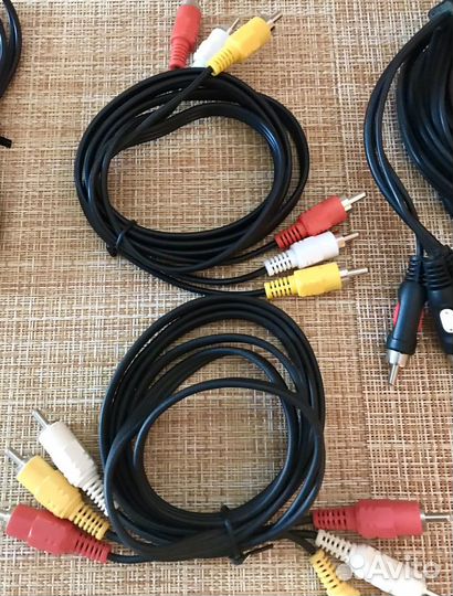 Кабель соединительный RCA, шнур, провод пальчики