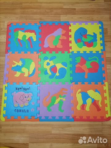 Коврик-пазл+Подарок(мягкий пазл 54шт 30*45 см)