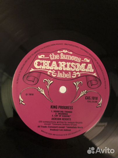 Jackson Heights – King Progress, UK, 1st press