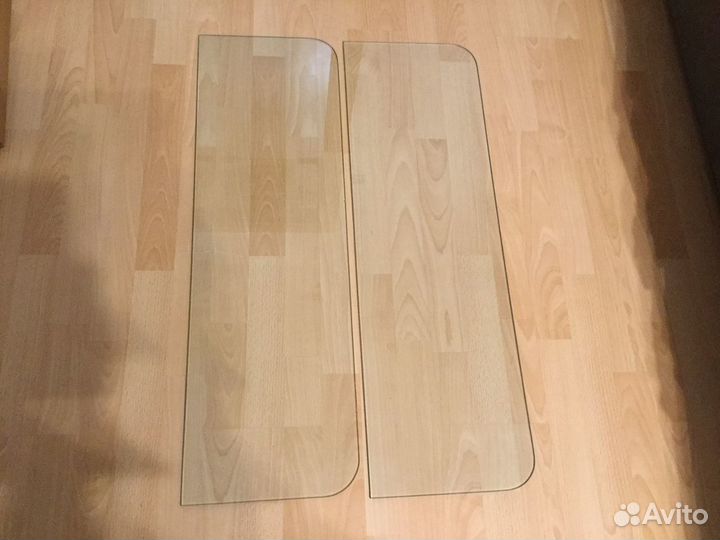 Полки стеклянные с держателями пеликан