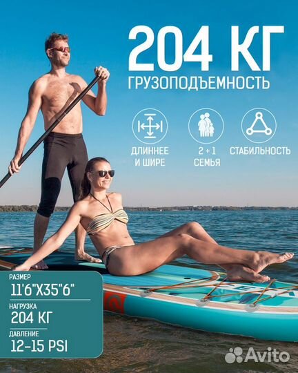 Надувная SUP-доска cetana ripple STD 11'6''