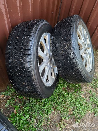 Литые диски мазда3 с зимней резиной
