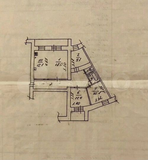 3-к. квартира, 89 м², 1/9 эт.