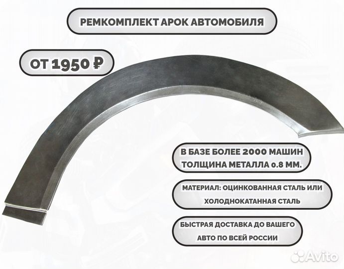 Ремонтные арки (ремкомплект) на автомобиль