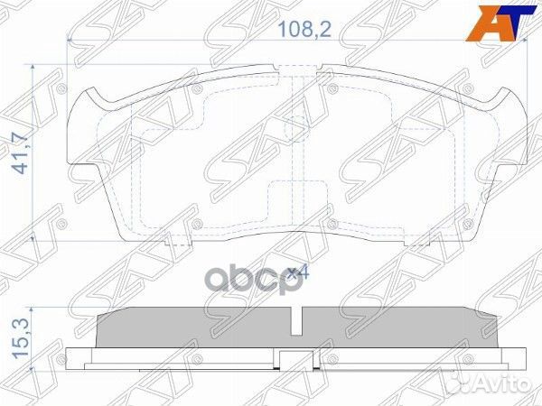 Колодки тормозные перед suzuki alto 02-08 ST-55