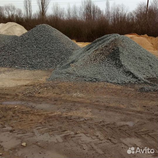 Щебень гравийный с доставкой