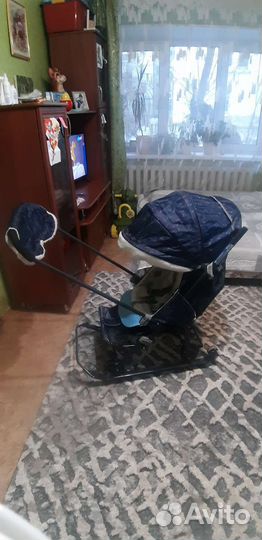 Детские санки коляска бу