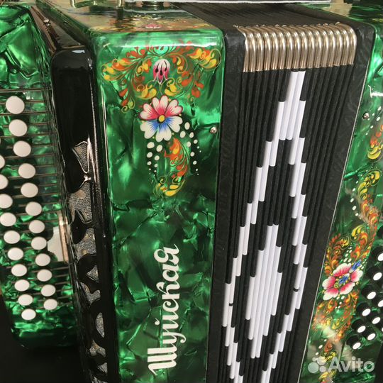 Гармонь Шуйская S32XL широкие басовые кнопки