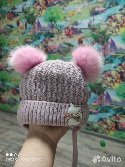 Шапка зимняя для девочки
