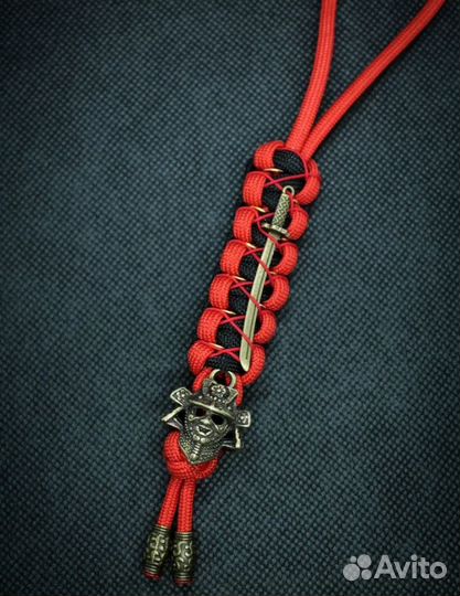 Темляк на нож и брелок на ключи - самурай