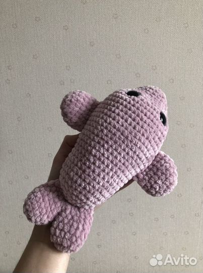 Вязаная игрушка тюлень
