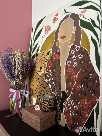 Картина сканди гуашью