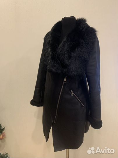 Дубленка натуральная женская 46
