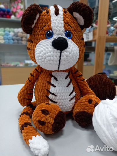 Вязаная игрушка Тигр